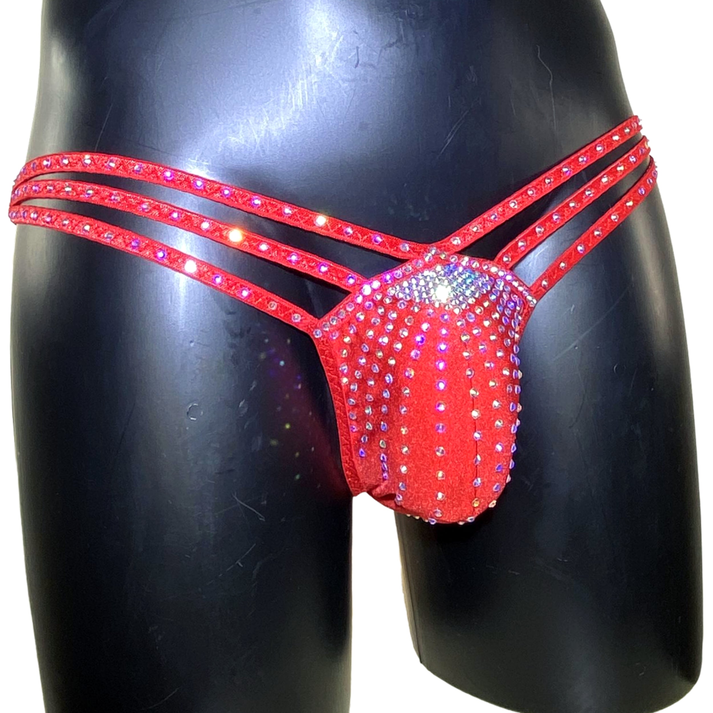Sexy men panties rhinestone brazilian bottom mens briefs crystal Stripper wear erotic men underwear club dancer outfit panty unique lingerie