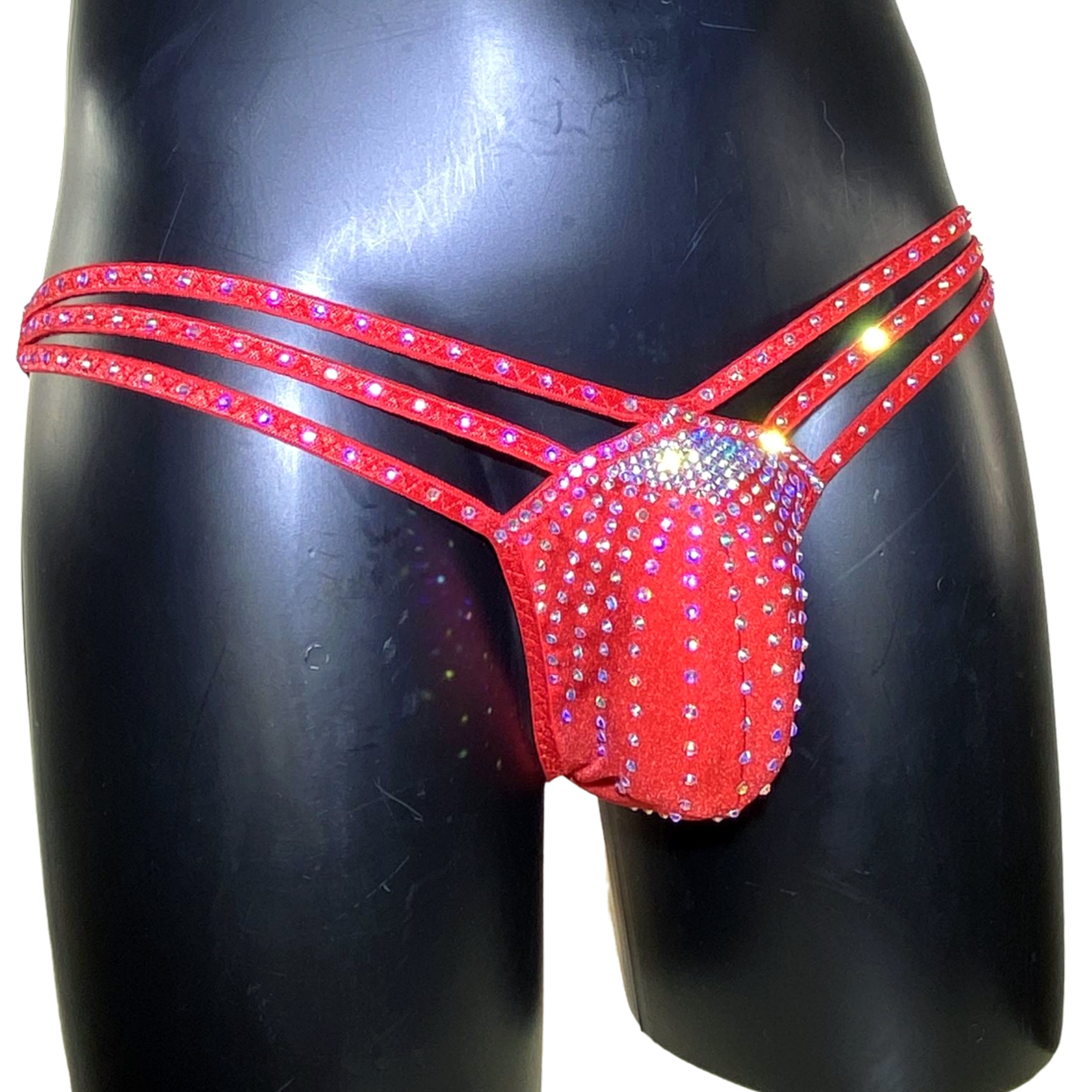 Sexy men panties rhinestone brazilian bottom mens briefs crystal Stripper wear erotic men underwear club dancer outfit panty unique lingerie