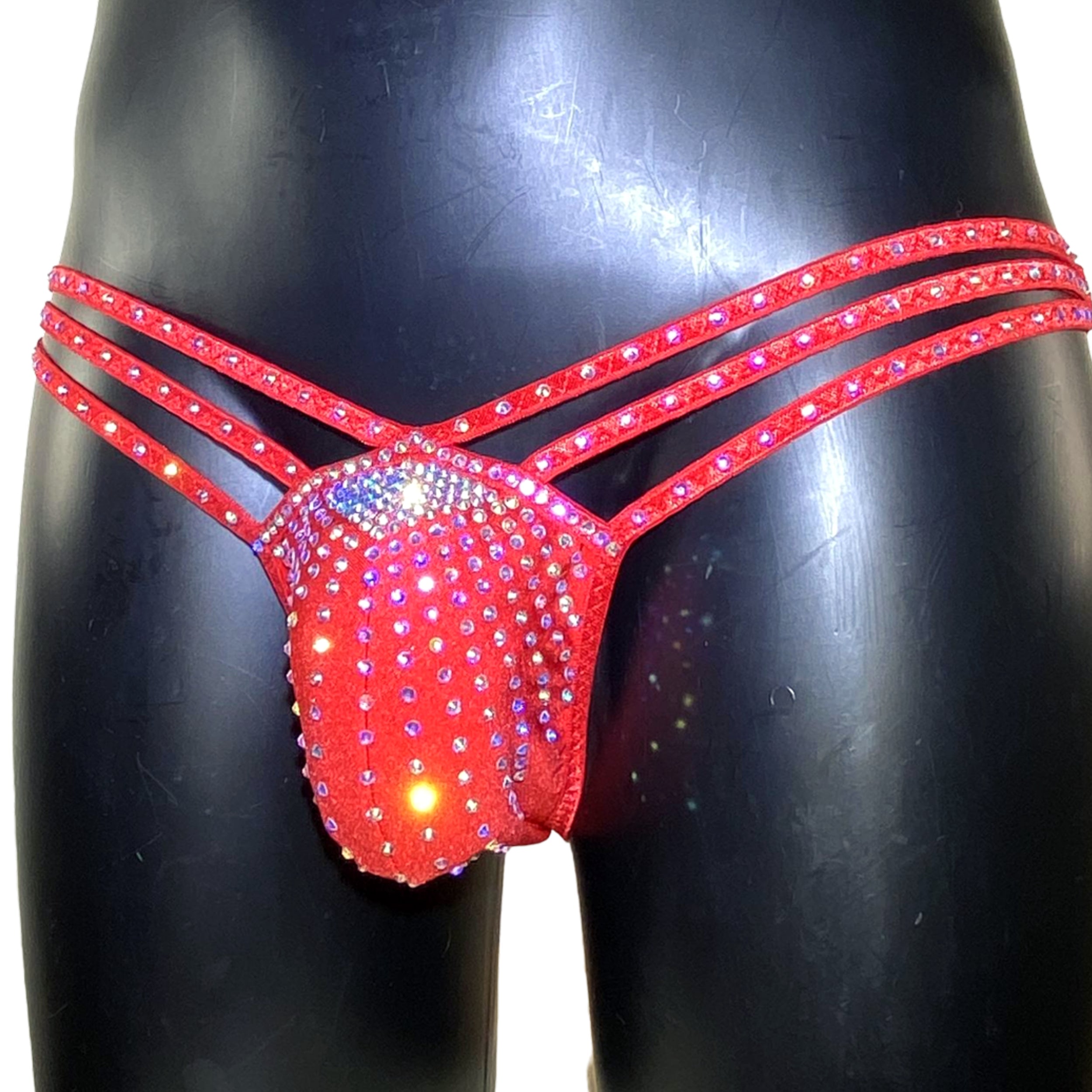 Sexy men panties rhinestone brazilian bottom mens briefs crystal Stripper wear erotic men underwear club dancer outfit panty unique lingerie