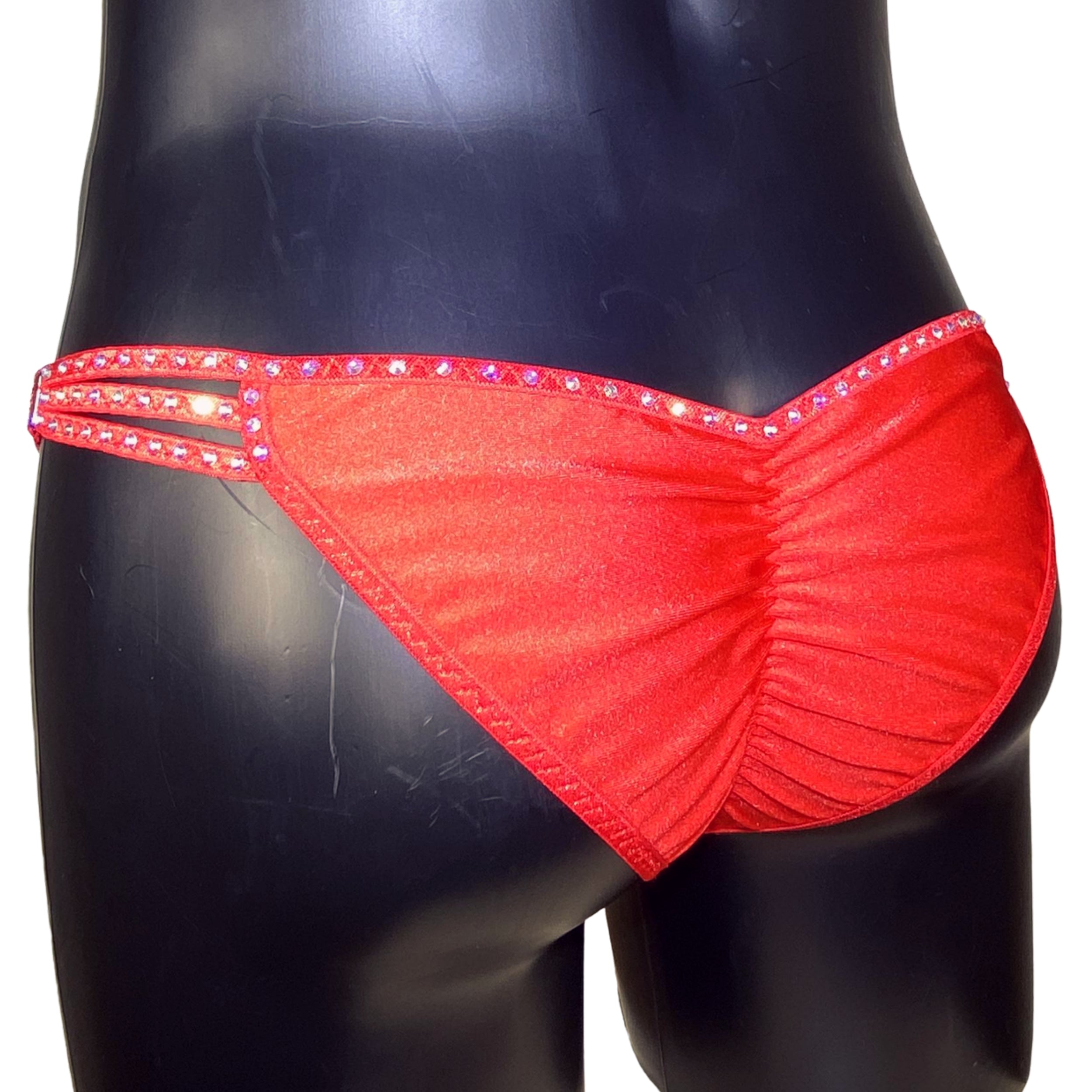 Sexy men panties rhinestone brazilian bottom mens briefs crystal Stripper wear erotic men underwear club dancer outfit panty unique lingerie