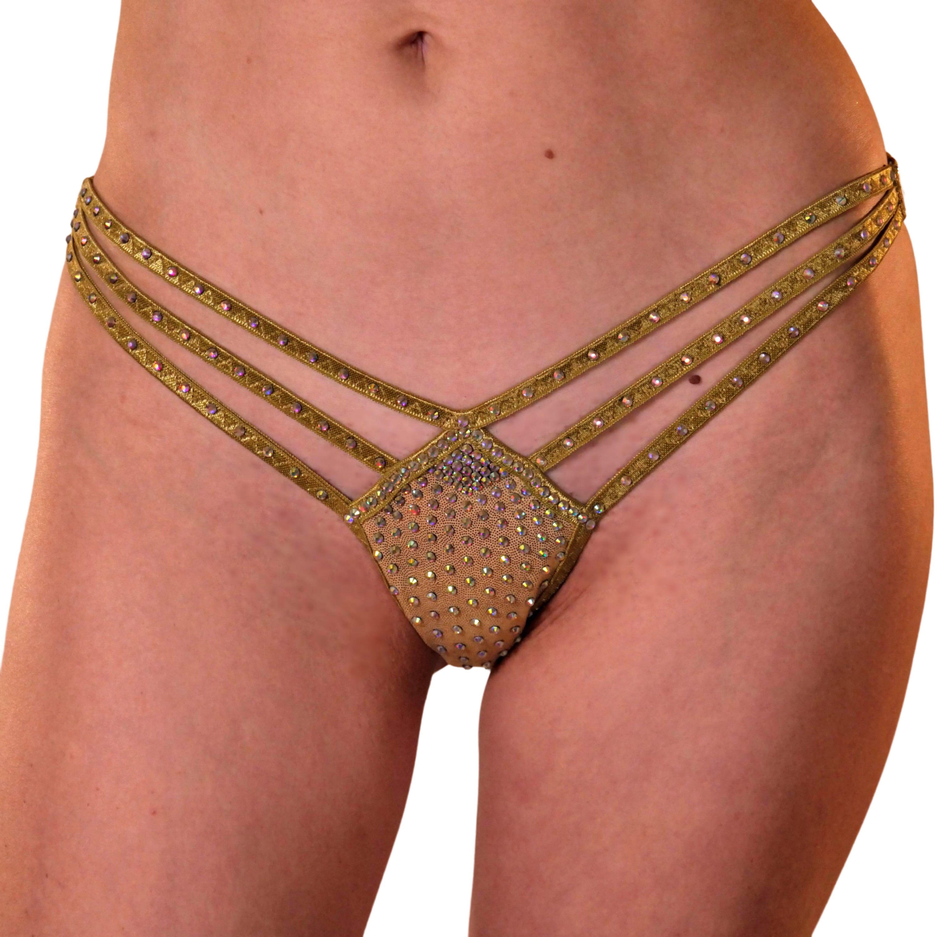 Stripper outfits extreme micro bikini bottom lingerie beach girls rhinestone panties exotic dancewear burlesque outfit lingerie lock thong