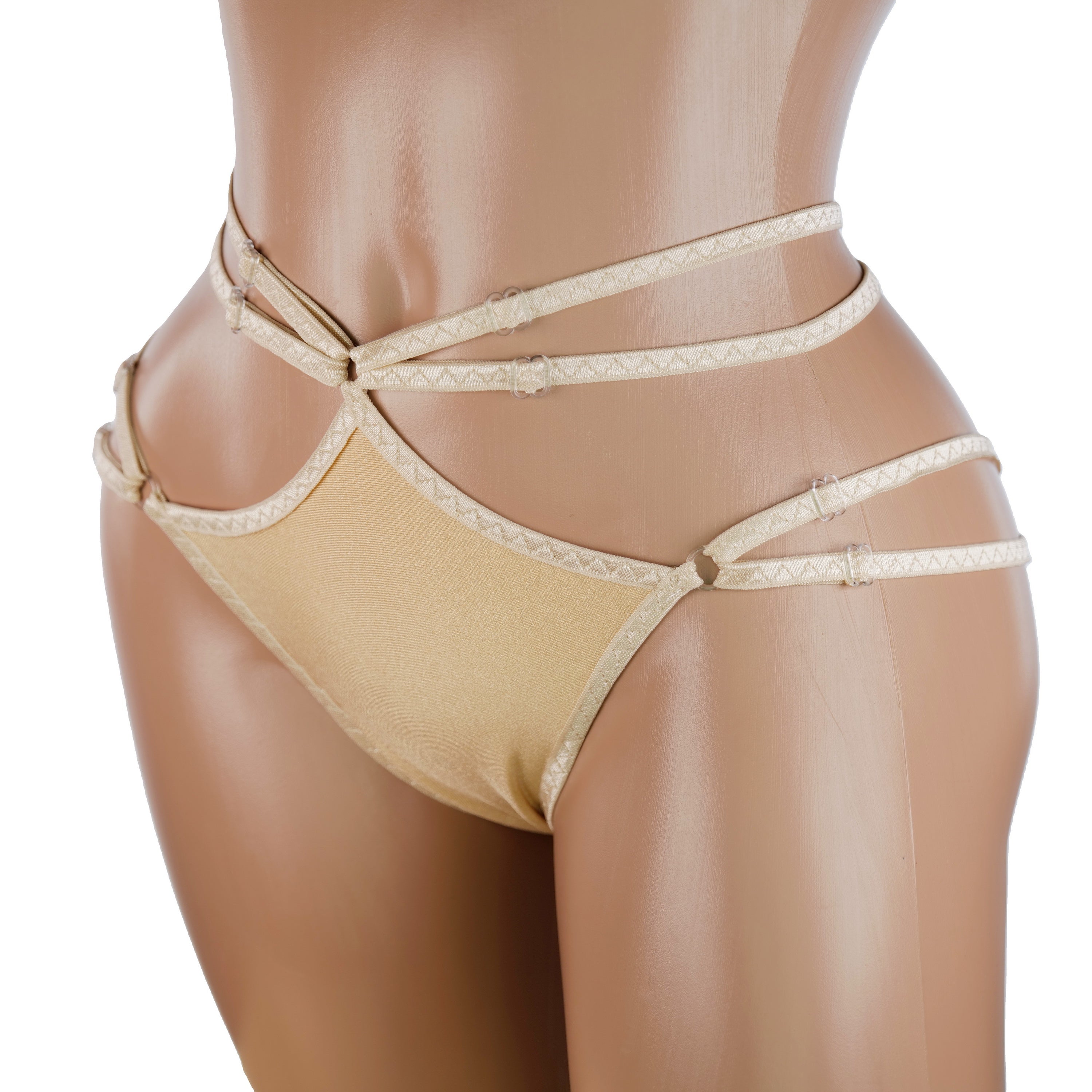 Sheer lingerie beige panties Sexy strappy lingerie burlesque underwear Festival lingerie bridal cotton panties unique lingerie handmade
