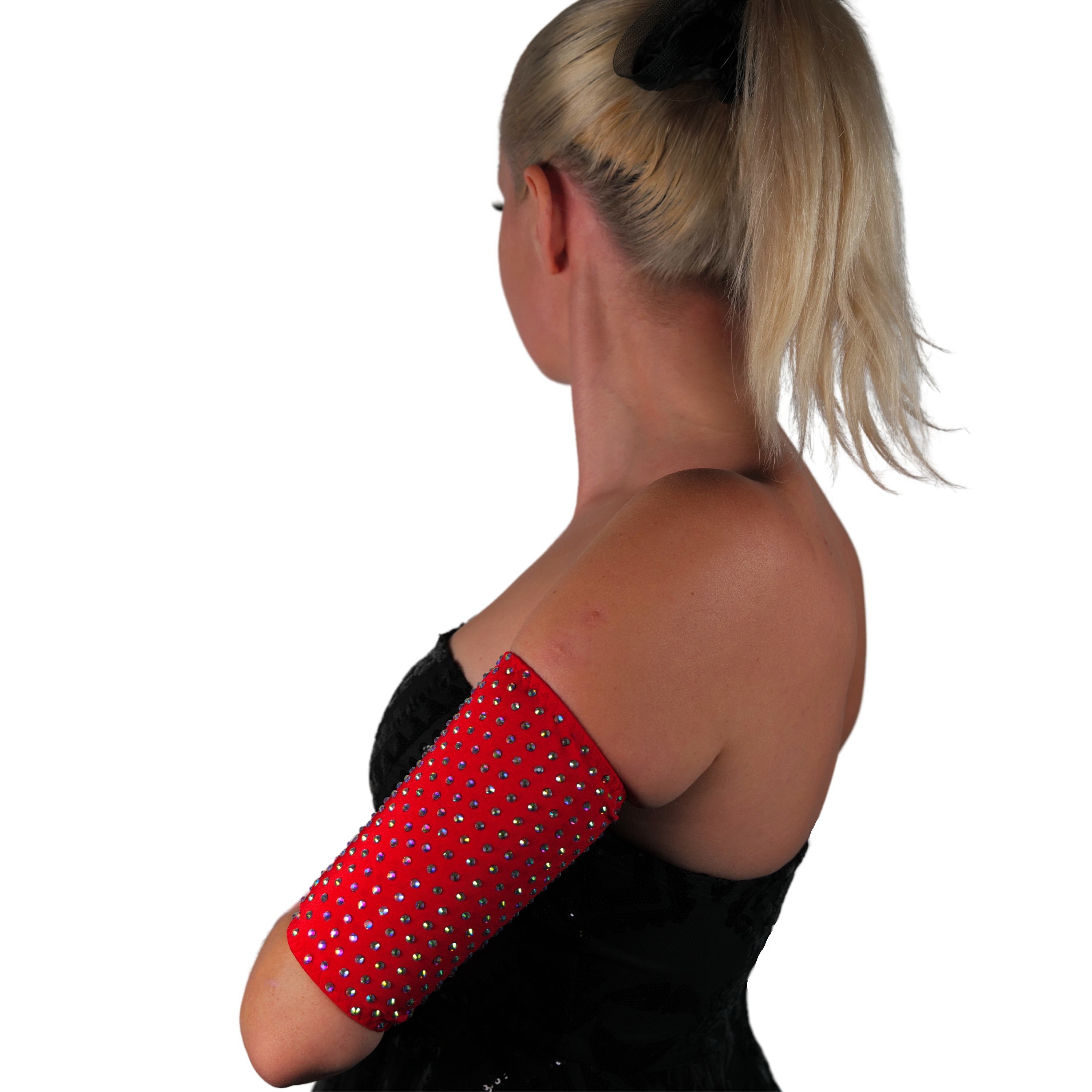 Dance Armband, Rhinestone Armlet for Erotic Dancewear, Upper Arm Band Perfect for Stripper Outfits and Rave Accessories