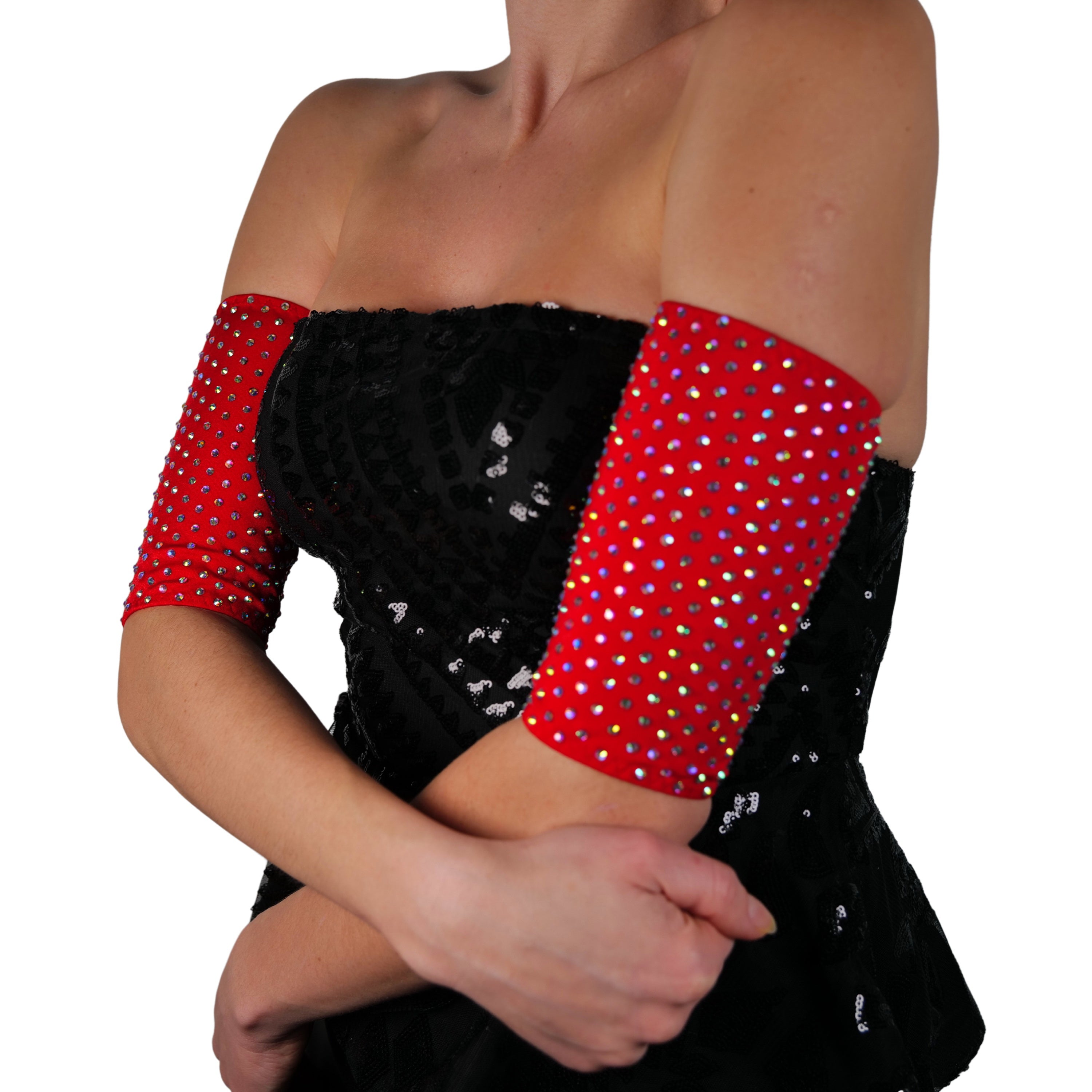 Dance Armband, Rhinestone Armlet for Erotic Dancewear, Upper Arm Band Perfect for Stripper Outfits and Rave Accessories