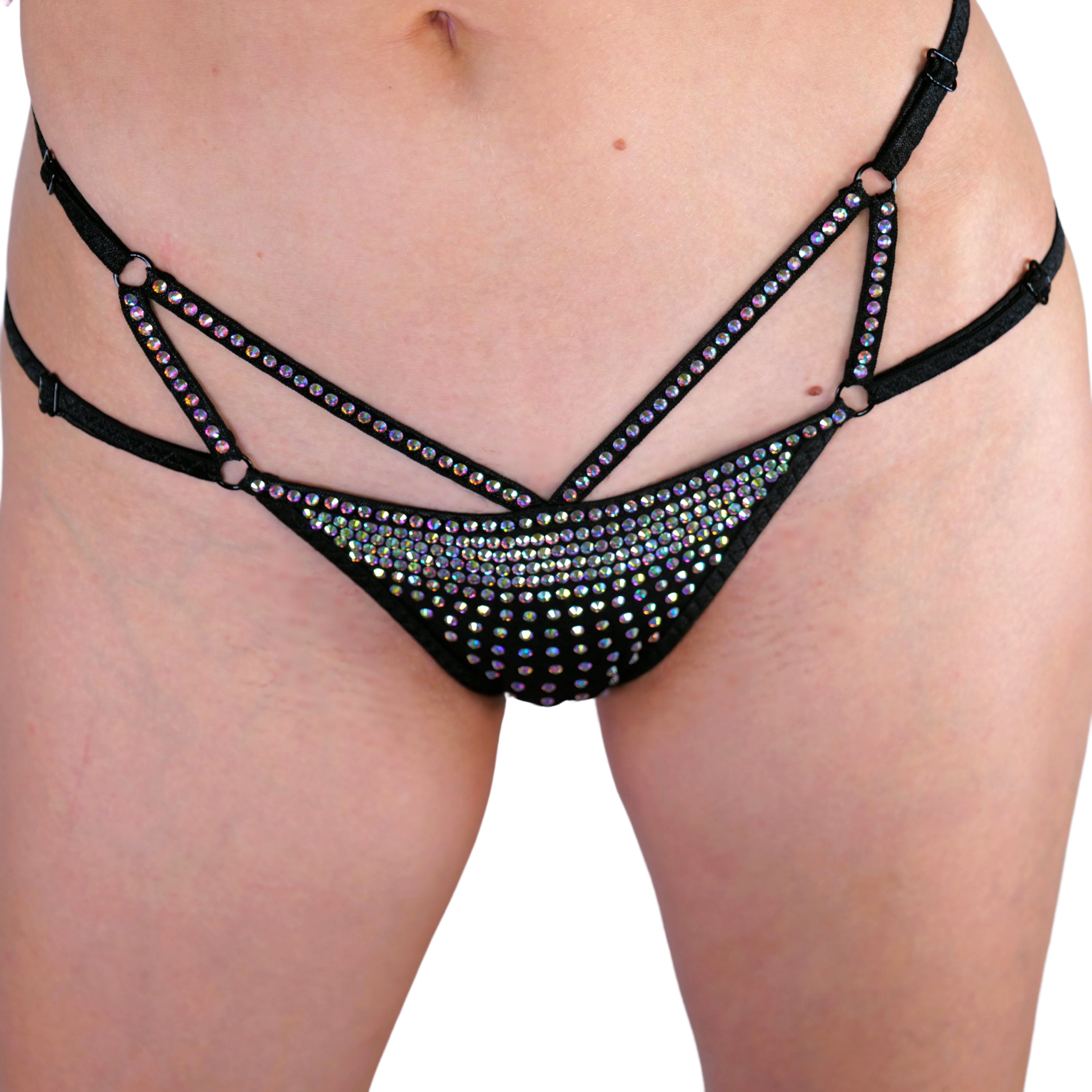 Сlub dancer party thong unique panties crystal lingerie rhinestone underwear sexy women stripper outfits bikini bottom bdsm lingerie bride