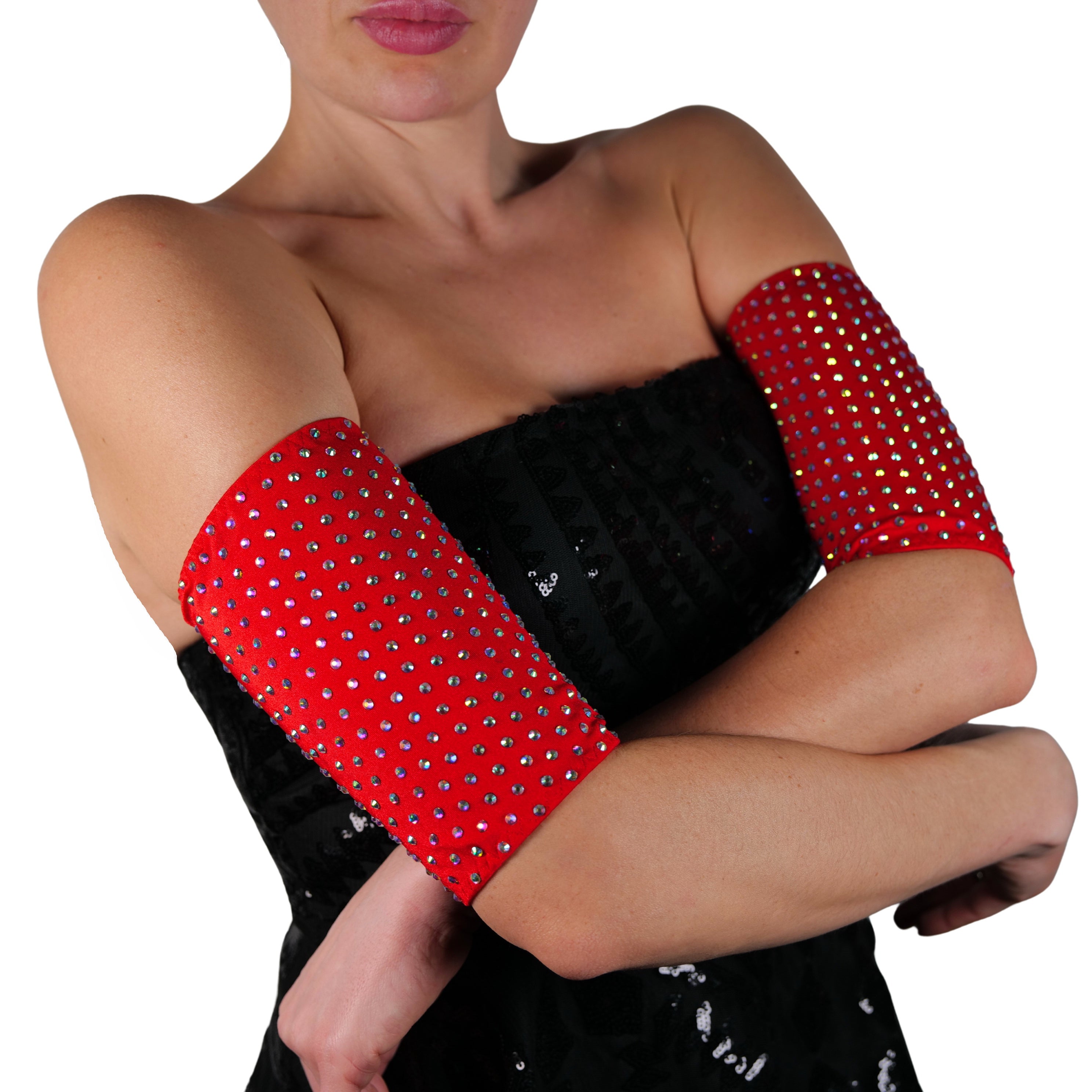 Dance Armband, Rhinestone Armlet for Erotic Dancewear, Upper Arm Band Perfect for Stripper Outfits and Rave Accessories