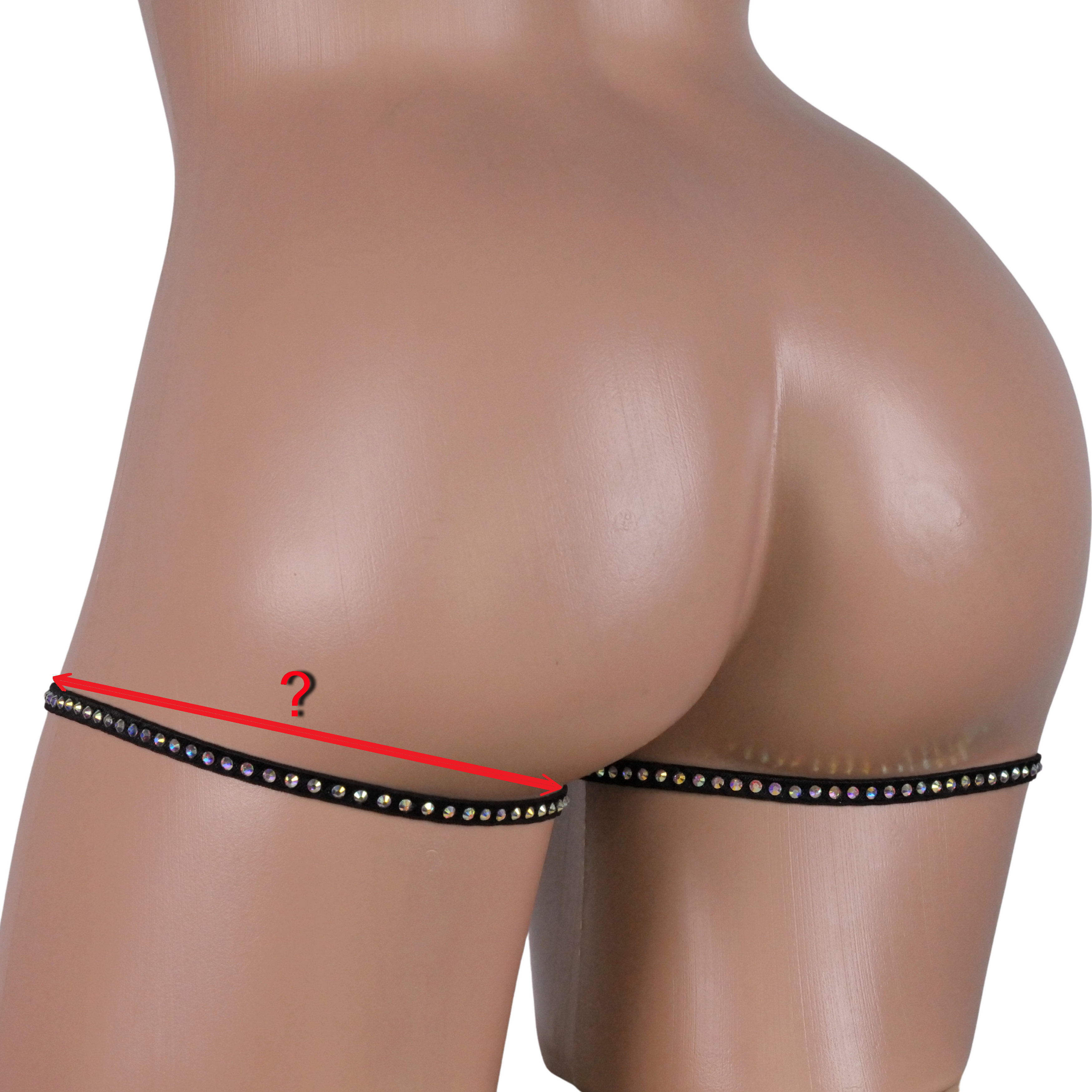 Crystal Rhinestone Leg Garter, Exotic Dancewear, Rhinestone Lingerie Leg Garter Perfect for Stripper Bikinis and Seductive Outfits