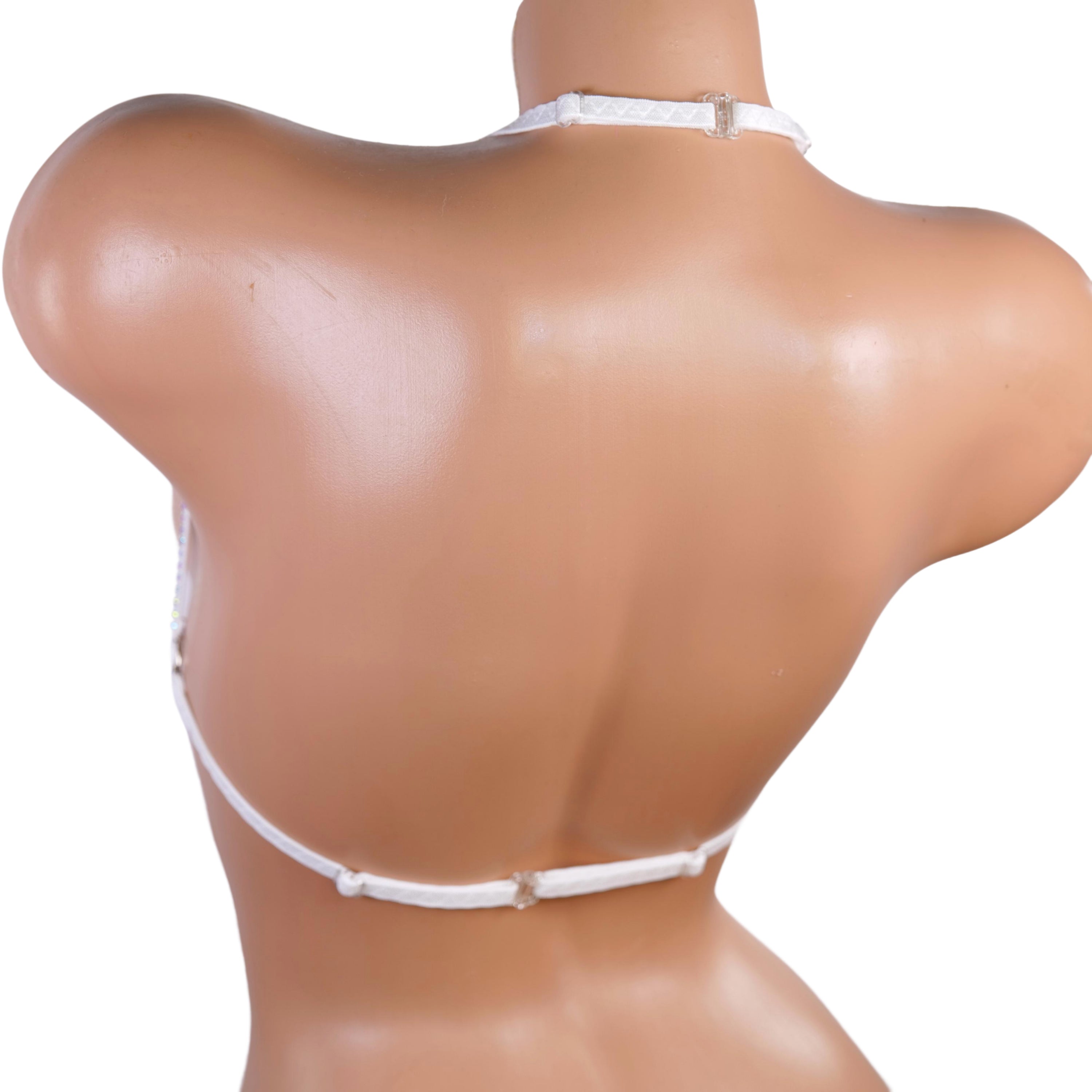 Top harnesses rhinestone Stripper outfits body plus size harness crystal lingerie extreme crotchless exotic dancewear open bra fetish bdsm